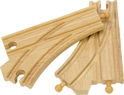 Koleje vláčkodráhy Bigjigs - Standartní výhybky - 2ks