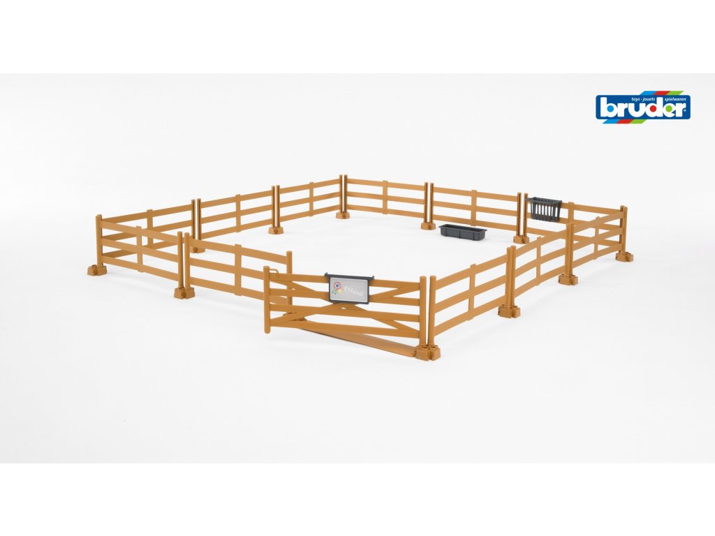 Bruder 62604 Ohrada na zvířata-hnědá