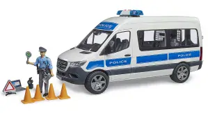 Bruder 2683 MB Sprinter policie se světelným a zvukovým majákem