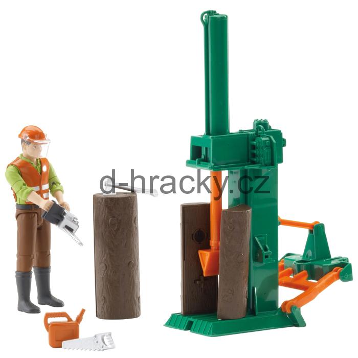 Bruder 62650 Dřevařský set s figurkou