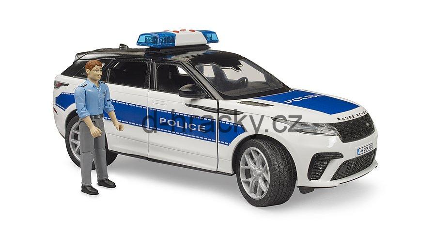 Bruder 2890 Policejní Range Rover Velar s policistou