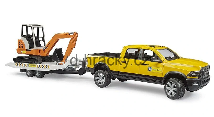 Bruder 2546 RAM servisní vůz s minibagrem