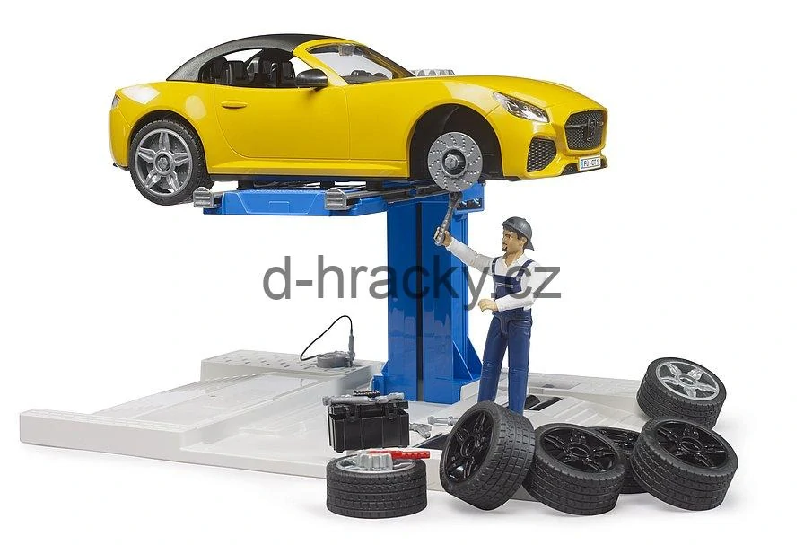 Bruder 62112 Autoservis, roadster a mechanik