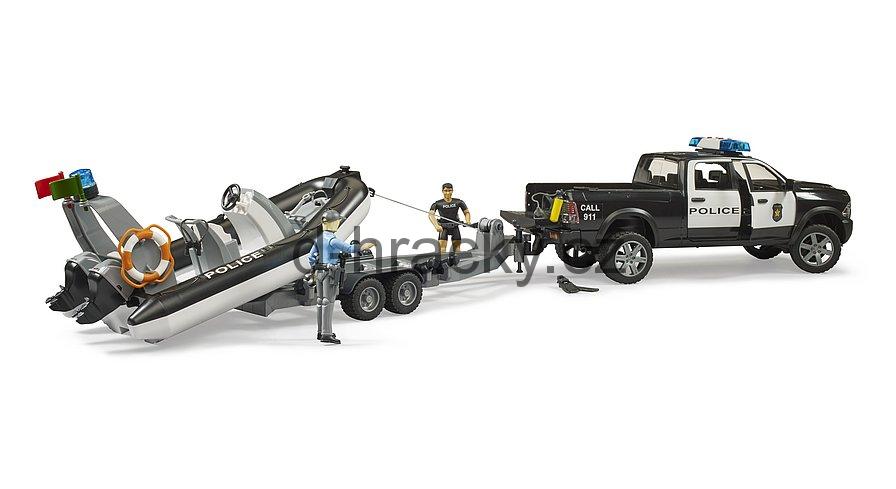 Bruder 2507 RAM Policie s člunem a 2 figurkami