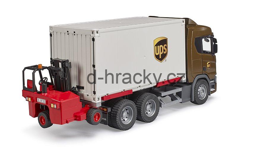 Bruder 3582 Scania Super 560R UPS logistik s vysokozdvihem