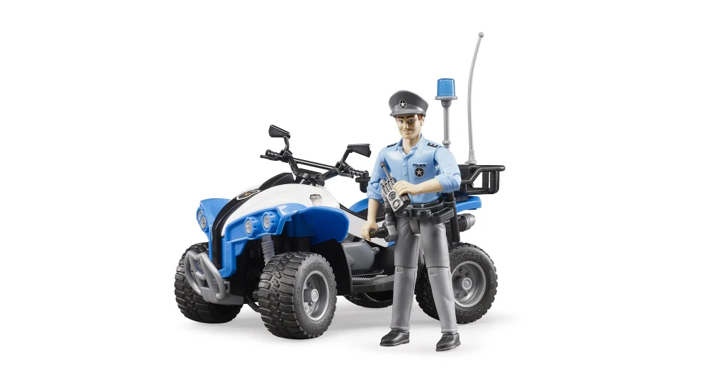 Bruder 63010 Policejní čtyřkolka s figurkou policistky