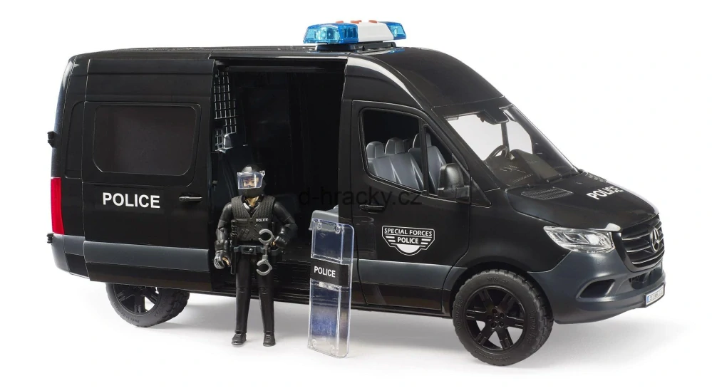 Bruder 2685 MB Sprinter s policistou těžkooděncem