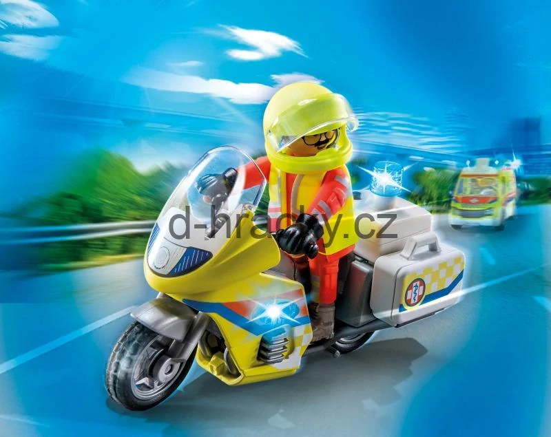 Playmobil 71205 Záchranářský motocykl s blikajícím světlem
