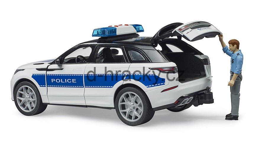 Bruder 2890 Policejní Range Rover Velar s policistou