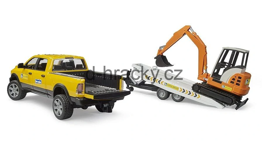 Bruder 2546 RAM servisní vůz s minibagrem