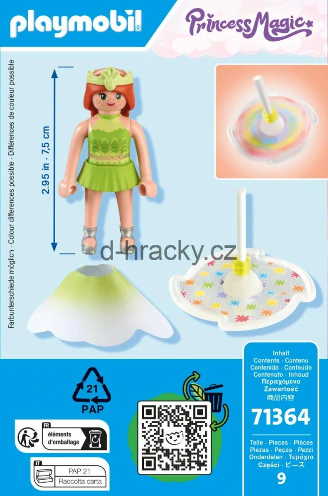 Playmobil 71364 Nebeský duhový top s princeznou