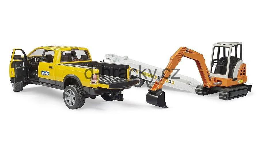 Bruder 2546 RAM servisní vůz s minibagrem