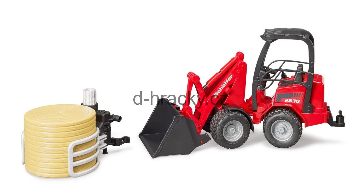 Bruder 2192 Nakladač SCHAFFER + kleště na balíky
