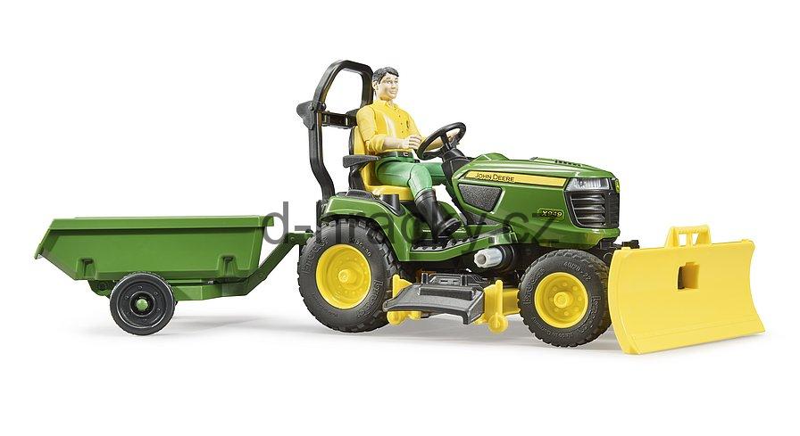 Bruder 62104 Zahradní traktor John Deere X949 s figurkou a příslušenstvím