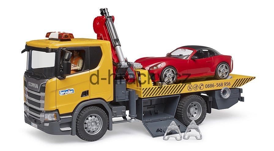Bruder 3552 Scania Super 560R odtahová služba + roadster