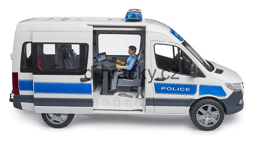 Bruder 2683 MB Sprinter policie se světelným a zvukovým majákem
