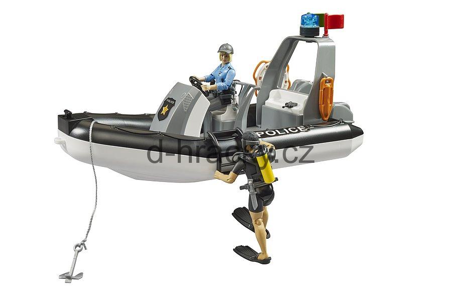 Bruder 2507 RAM Policie s člunem a 2 figurkami