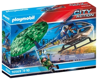 Playmobil 70569 Policejní vrtulník: Pronásledování padáku