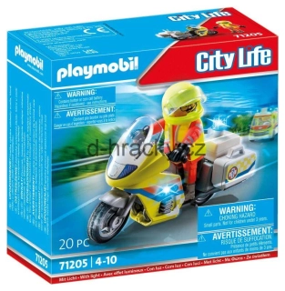 Playmobil 71205 Záchranářský motocykl s blikajícím světlem