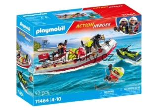 Playmobil 71464 Hasičský člun s vodním skútrem